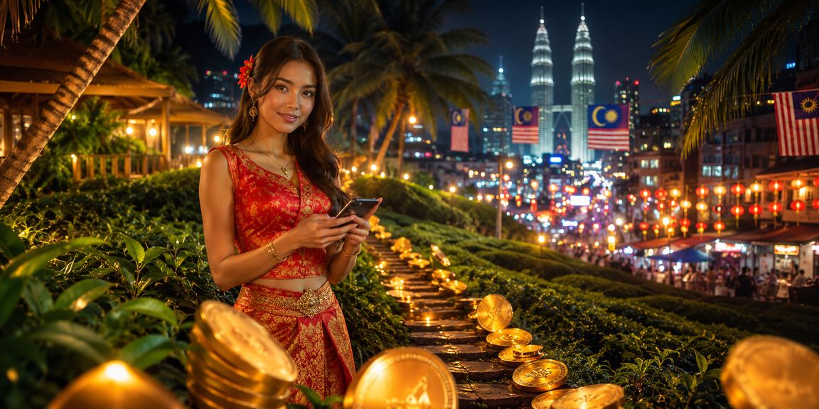 Pengguna di Kuala Lumpur bermain jackpot melalui kasino mudah alih 8trium